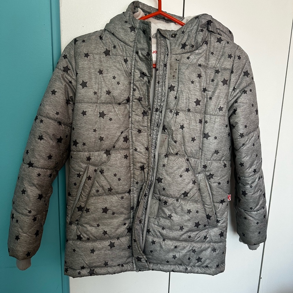 Joe Fresh Kids Gray Star Puffer Jacket
